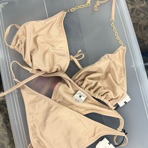 Elegant Tan Bikini Set